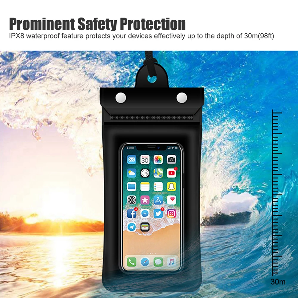 Водонепроницаемый чехол-чехол для телефона подводного плавания универсальный
