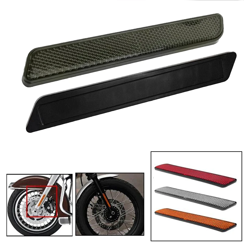 

Black Saddlebag Latch Cover Reflector Compatible for Touring Electra Glide Road King 2014-2020