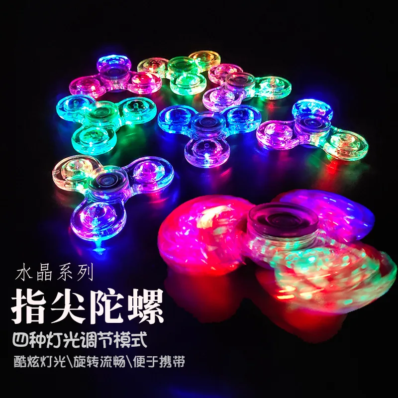 Игрушка для снятия стресса светящаяся Прозрачная с лампой светодиодная