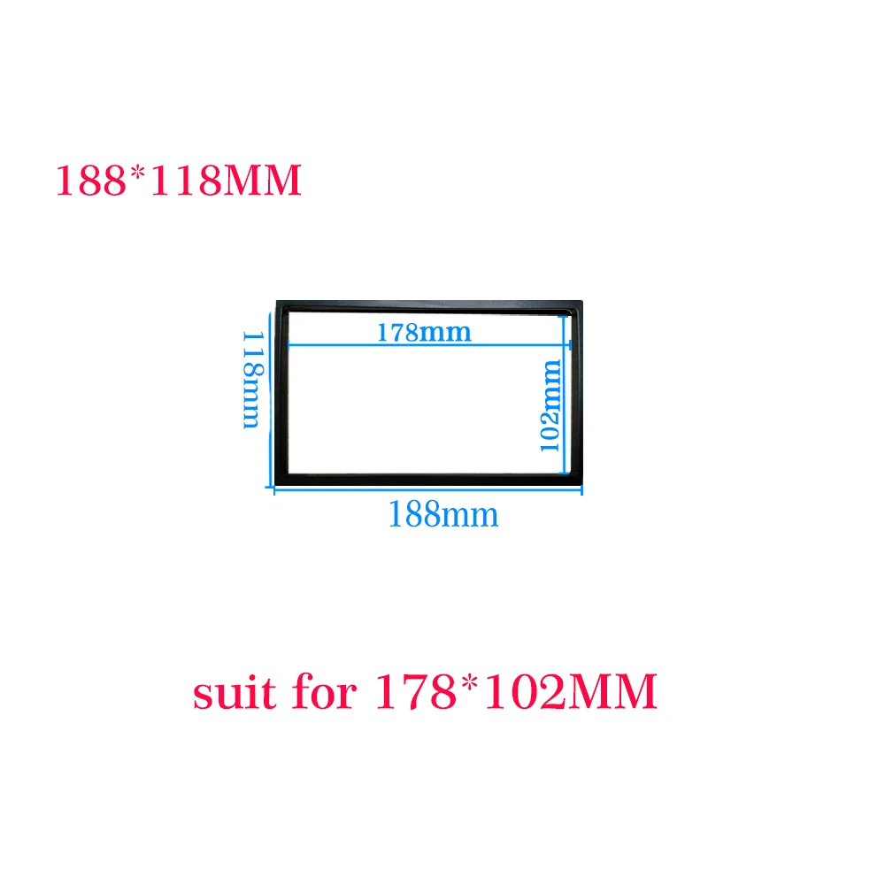 Рамка 2 Din автомобильный радиоприемник MP5 комплект монтажных аксессуаров