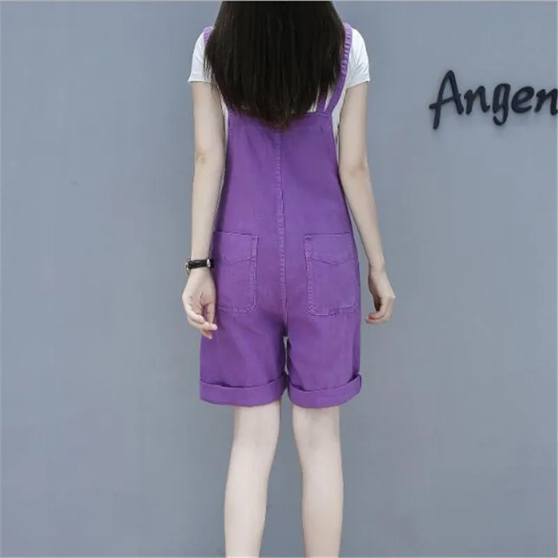 Фиолетовый комбинезон женский 2020 Новый колледж Ветер слинг сиамские шорты