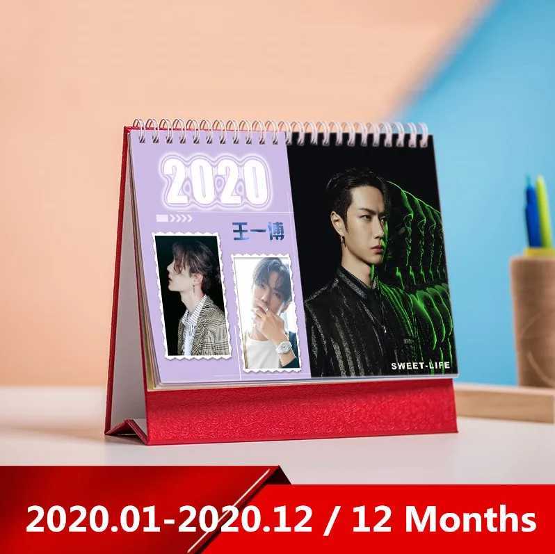 Xiao Zhan Wang Yibo Star Character Calendar Chen Qing Ling настольные календари ежедневник расписание,01-,12