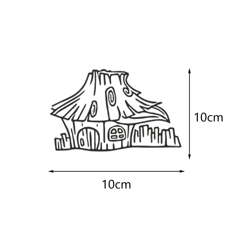 Дерево дом здание прозрачные штампы 2019 резиновая Прозрачная силиконовая печать