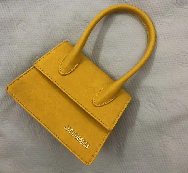 Jacquemus мини маленькая квадратная сумка через плечо, сумка через плечо, посылка, клатч, Женский дизайнерский кошелек, сумки для отдыха, Bolsos Mujer - Цвет: yellow