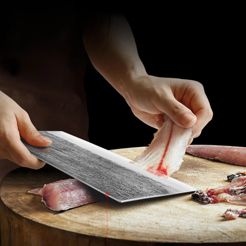 Кухонные ножи ручной ковки острый кухонный нож бытовые кусочки мяса специальные