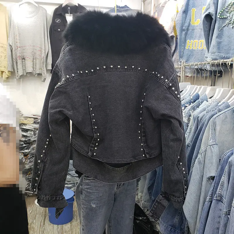 

Women Jacket 2020 Fashion Winter Coat Warm Cotton Denim Jacket Women Hooded Jacket Coat Woman Bomber Jackets Parkas Plus Size