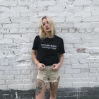 Футболка женская с надписями на русском языке, модная Повседневная рубашка с коротким рукавом, с надписью Tumblr, 2020