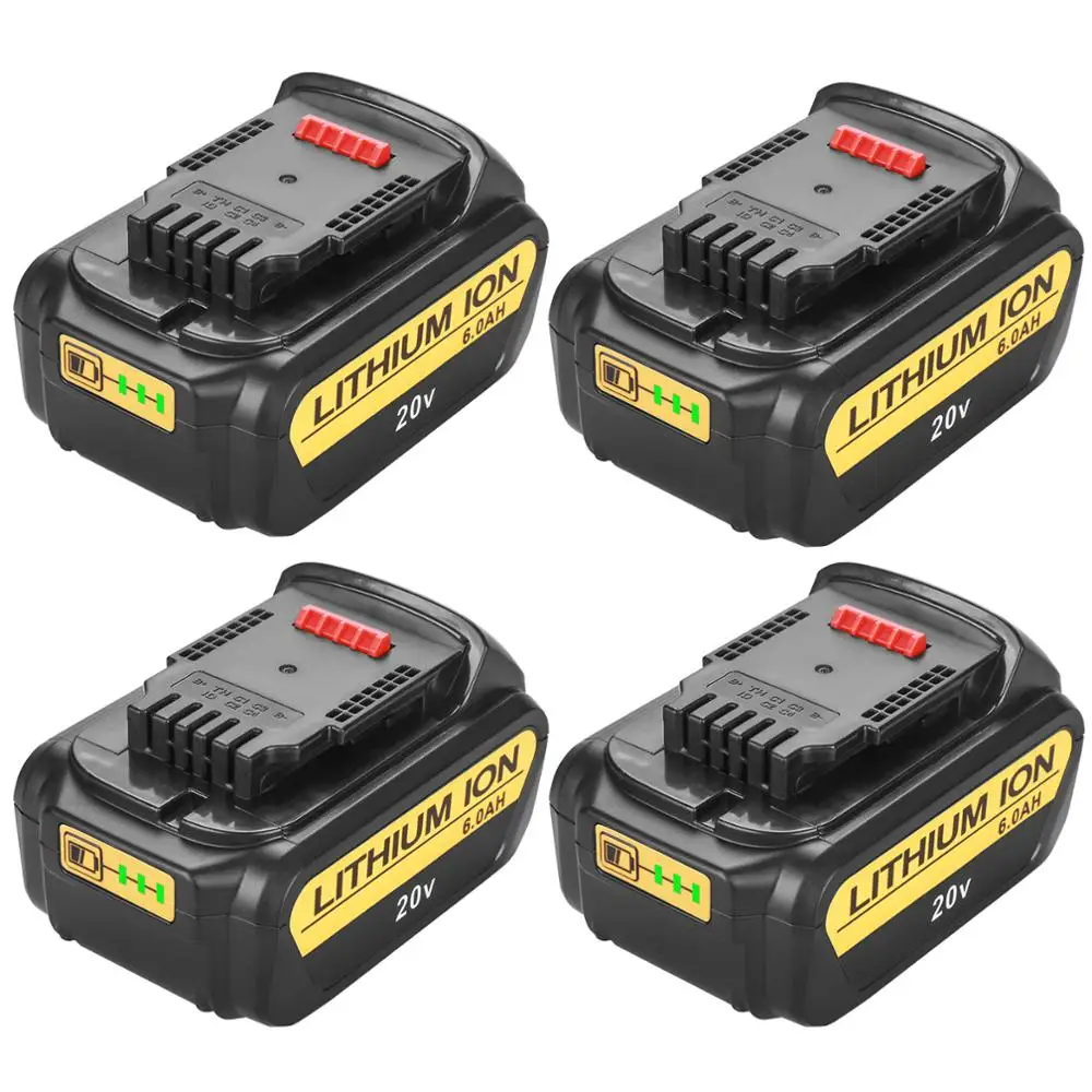 Сменный литий ионный аккумулятор или зарядное устройство для DeWalt 6000 мАч DCB200 DCB181