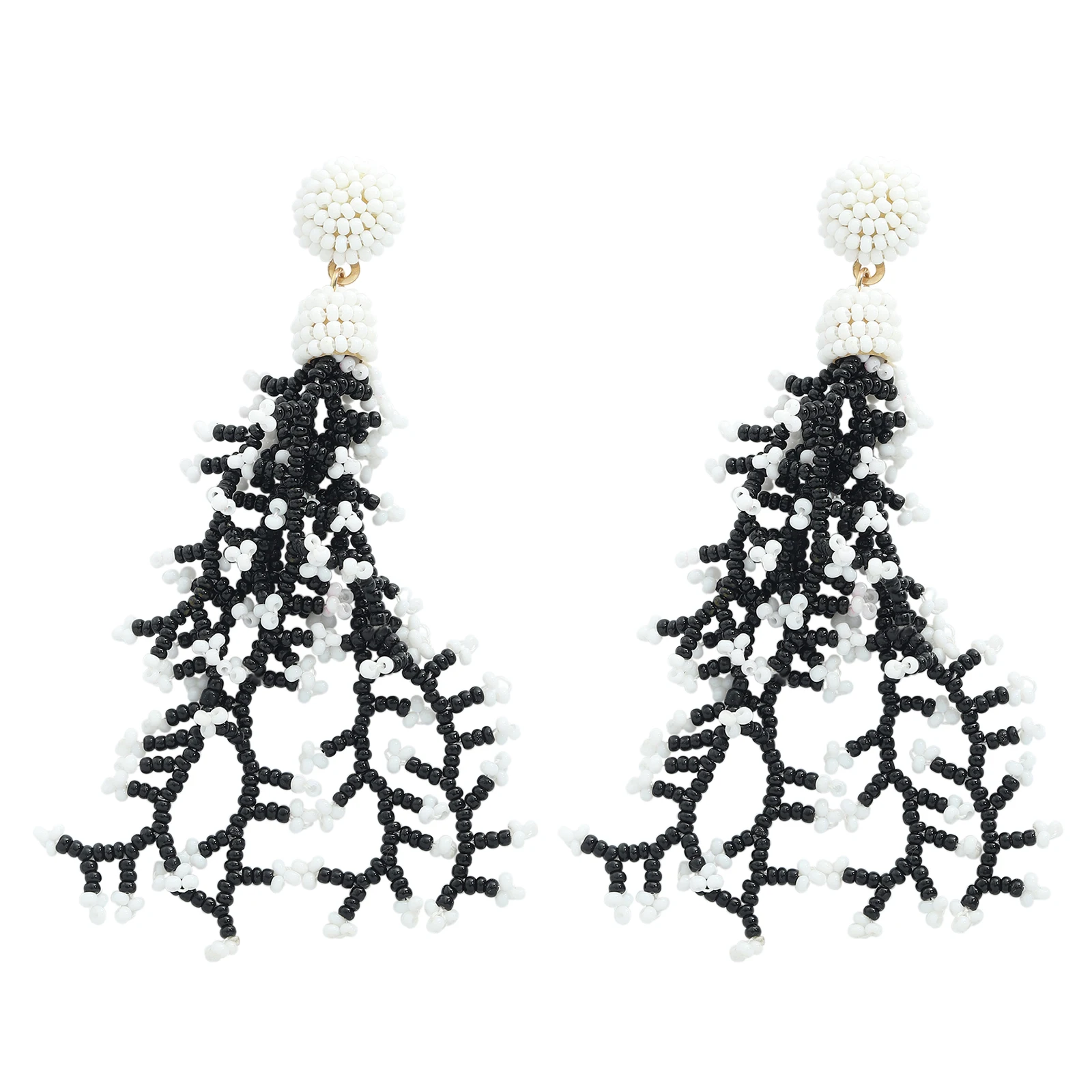 Miwens очарование ручной работы Длинные бусы серьги капли с кисточками женские