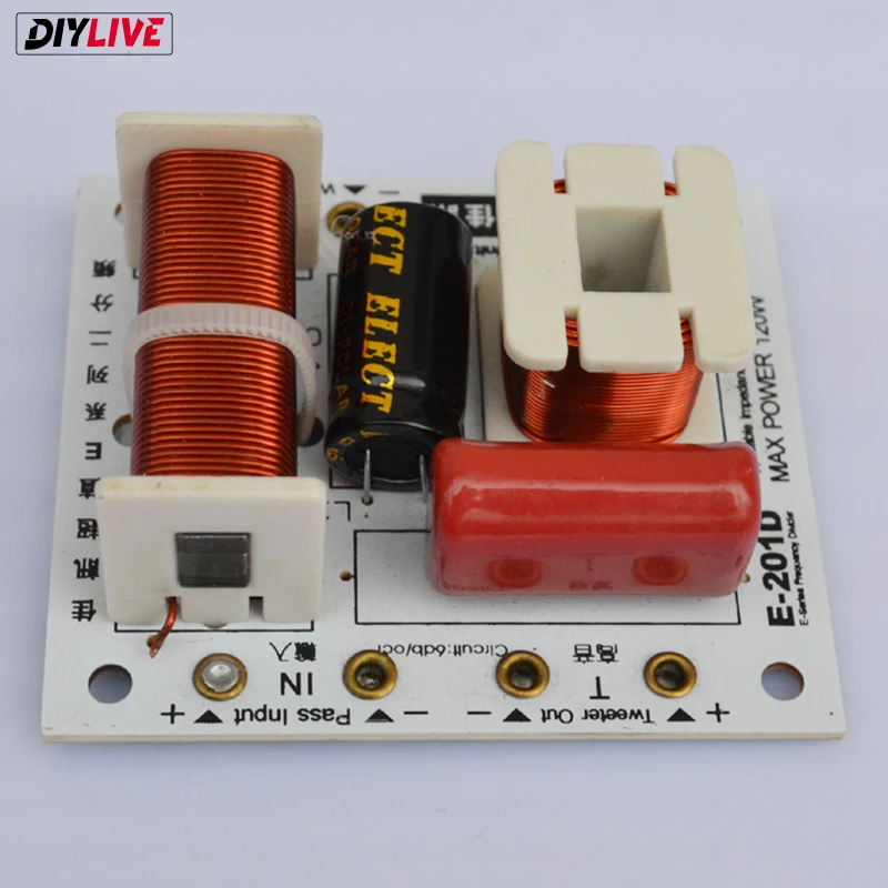 DIYLIVE KASUN E-201D 2-полосная 2-динамик (treeter + бас-гитара) HIFI динамик аудио Разделитель