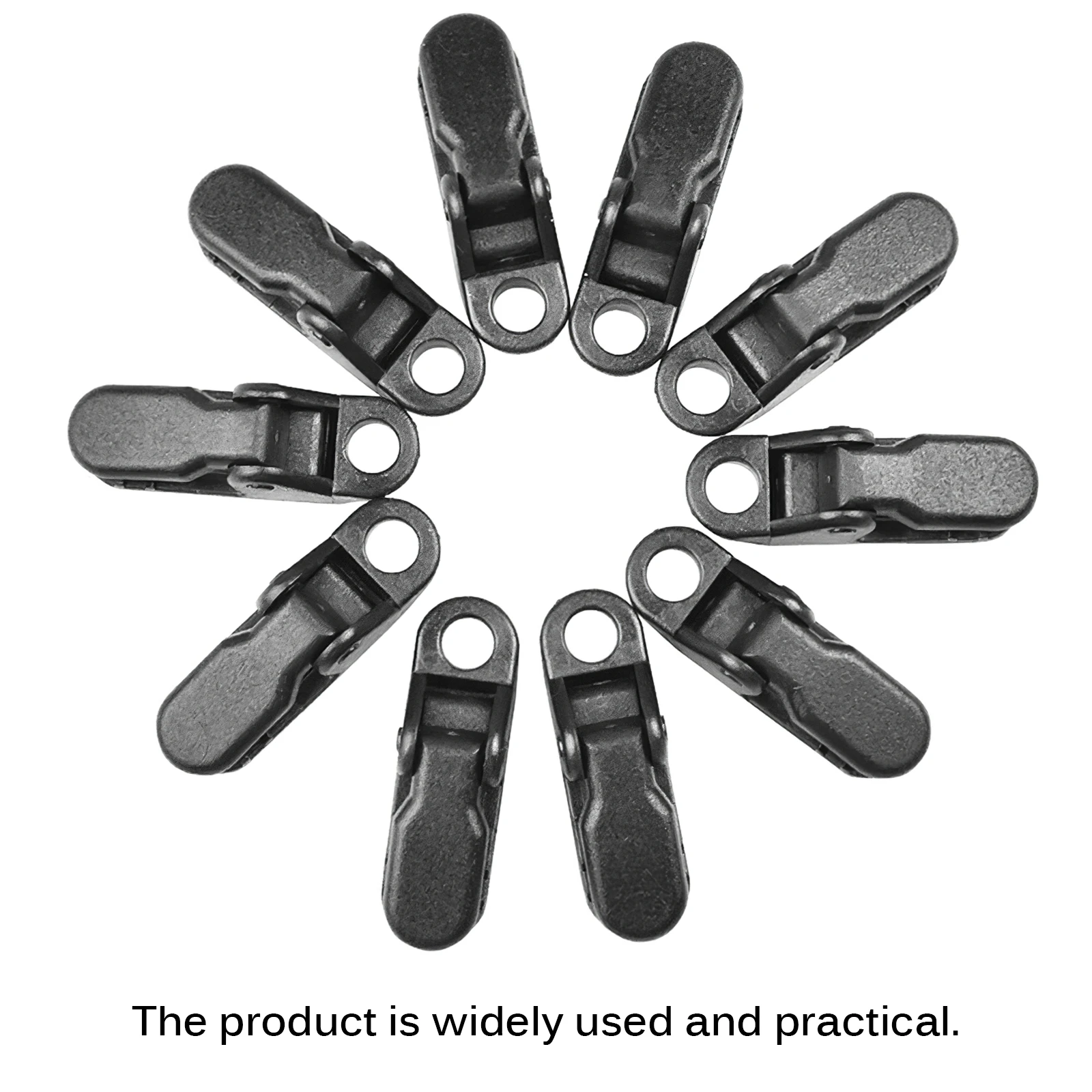 

10pcs Tent Clip With 10pcs Carabiner Tarp Clips Clamp Awning Set Car Boat Cover Tent Tie Urgent Snap Fixed Plastic Clip For Tent