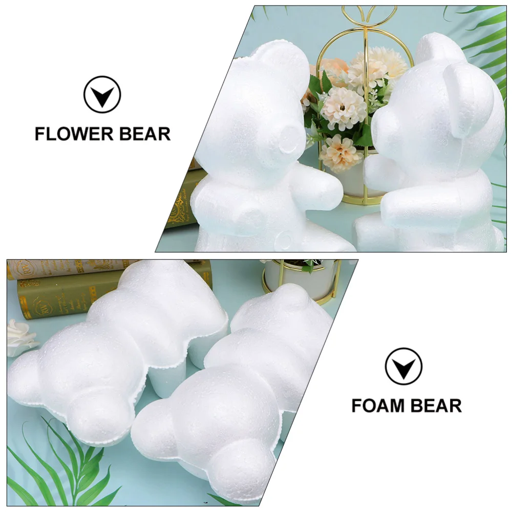 

5 Pcs Bears Festival Gift Bear DIY Floral Bear Model (20cm Sitting Bear)