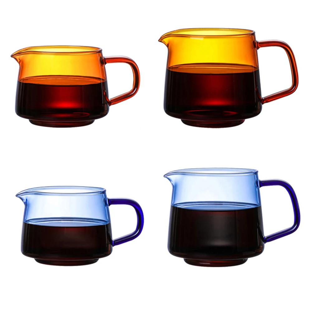 

300/550ml Heat-resistant Glass Coffee Sharing Pot Coffee Server Hand Made Coffee Maker Teapot Coffee Utensils