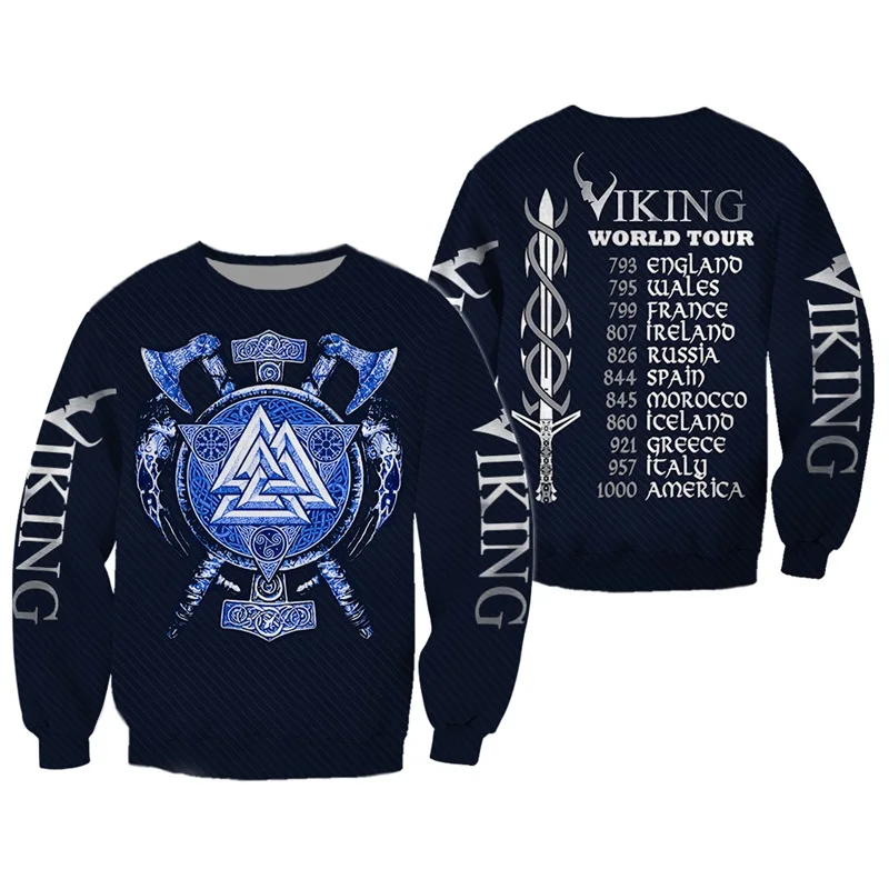Liumaohua Viking Warrior Tattoo 3D Печатные Рубашки повседневные принтованные