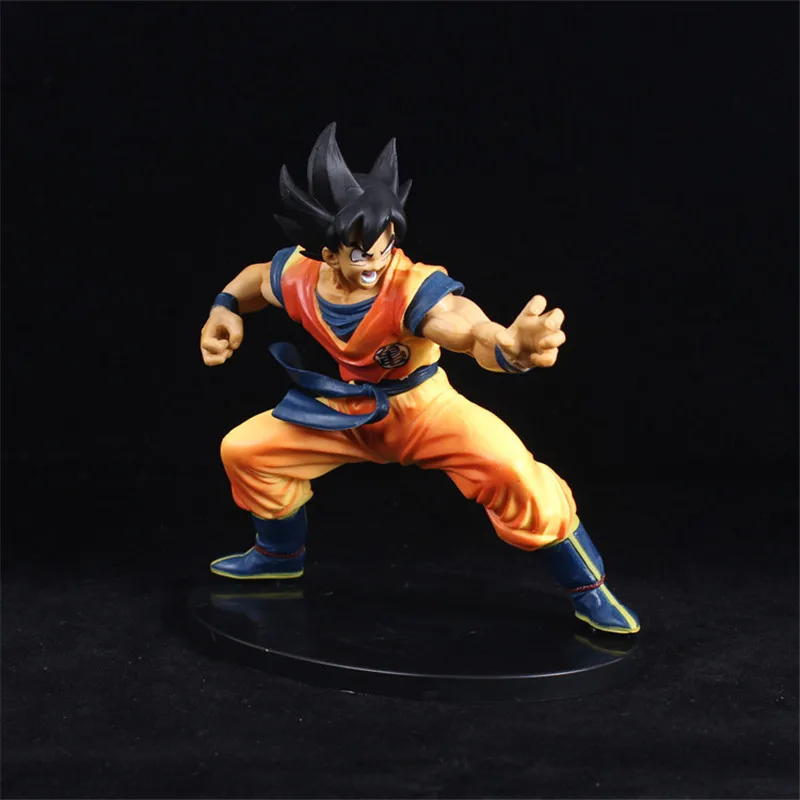 Новые различные Dragon Ball Z Goku Vegeta Broli Torankusu Фигурки ПВХ Коллекция Модель игрушки для Рождественский подарок есть база - Color: 15CM