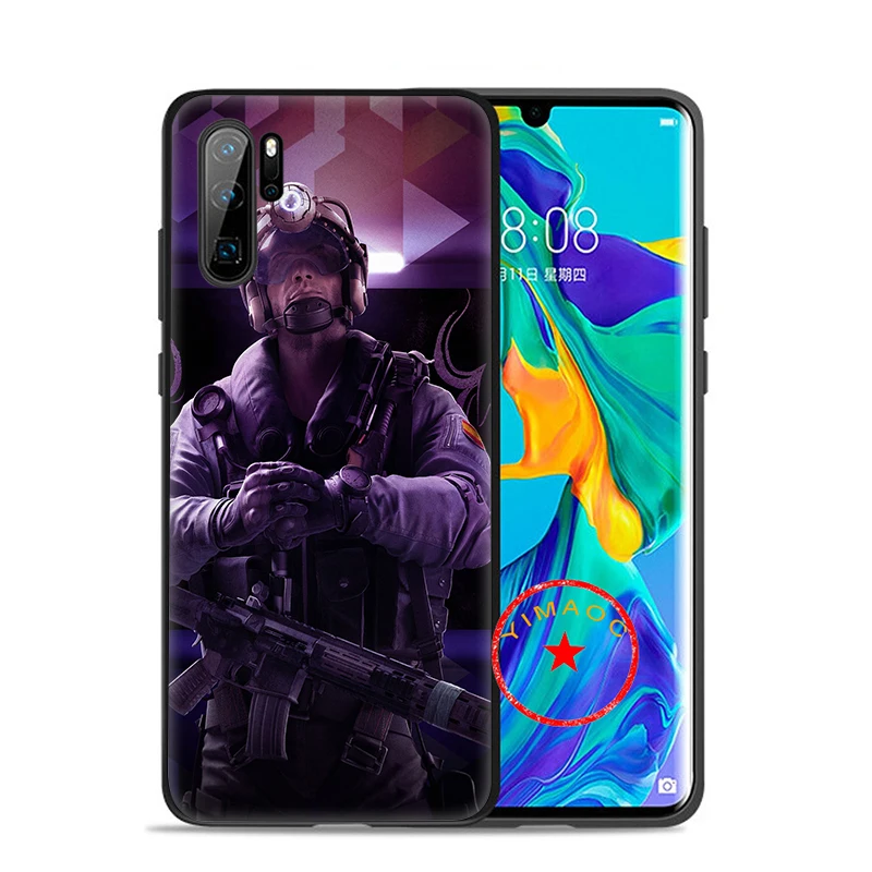 rainbow six Soft Silicone Case for Huawei P30 P20 P10 Lite Pro P Smart Plus 2018 2019 Z |