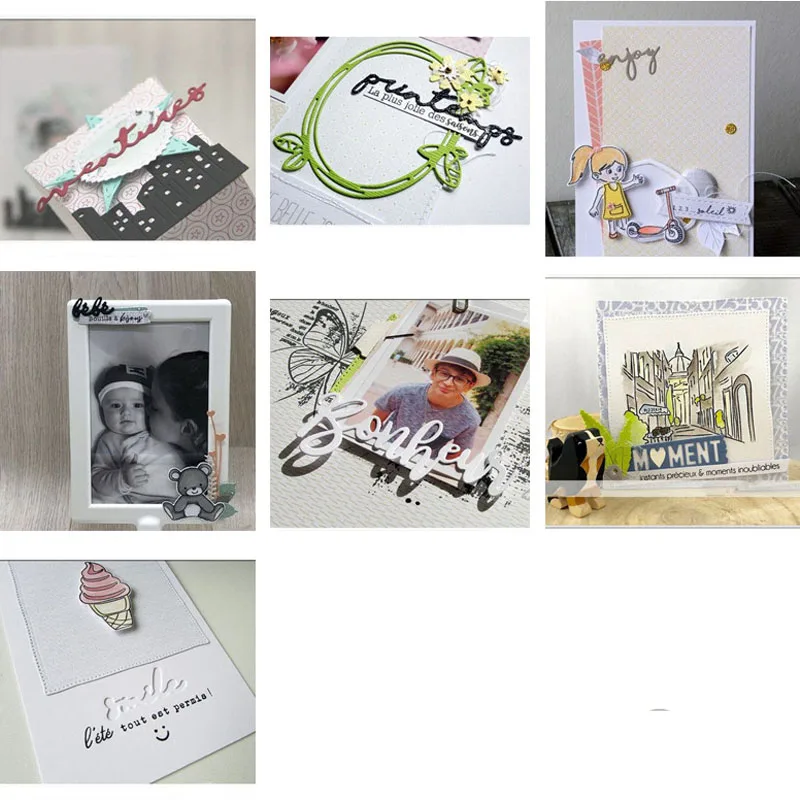 Лидер продаж стильные-3 художественные серии французских слов Металлические