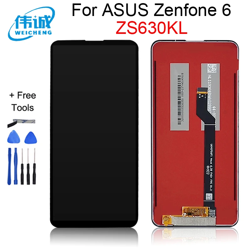 Оригинальный протестированный ЖК-дисплей для ASUS Zenfone 6 LCD 6z 2019 ZS630KL I01WD ZA007RU с