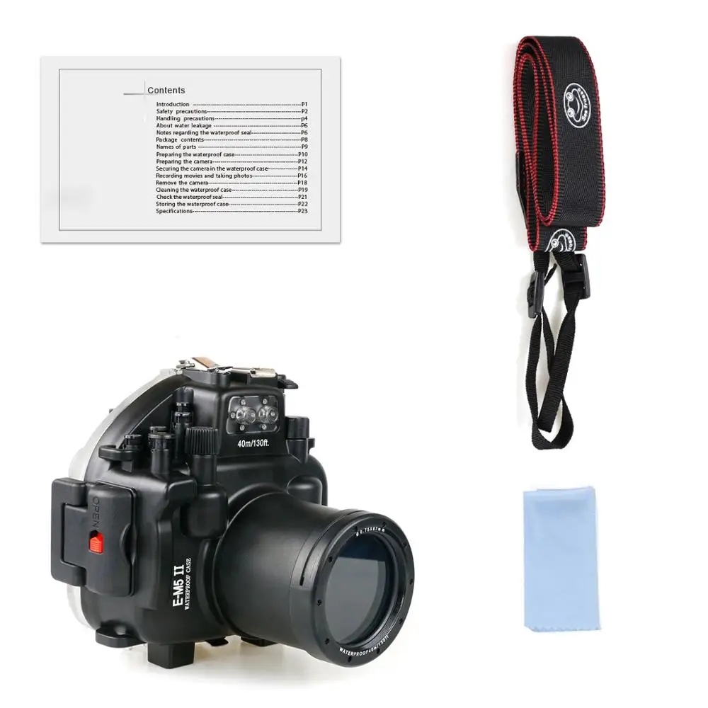 For Olympus E-M5 II E-P5 E-M1 E-M10 12-50mm Digital Camera Diving Case Underwater Waterproof Housing Cover | Электроника