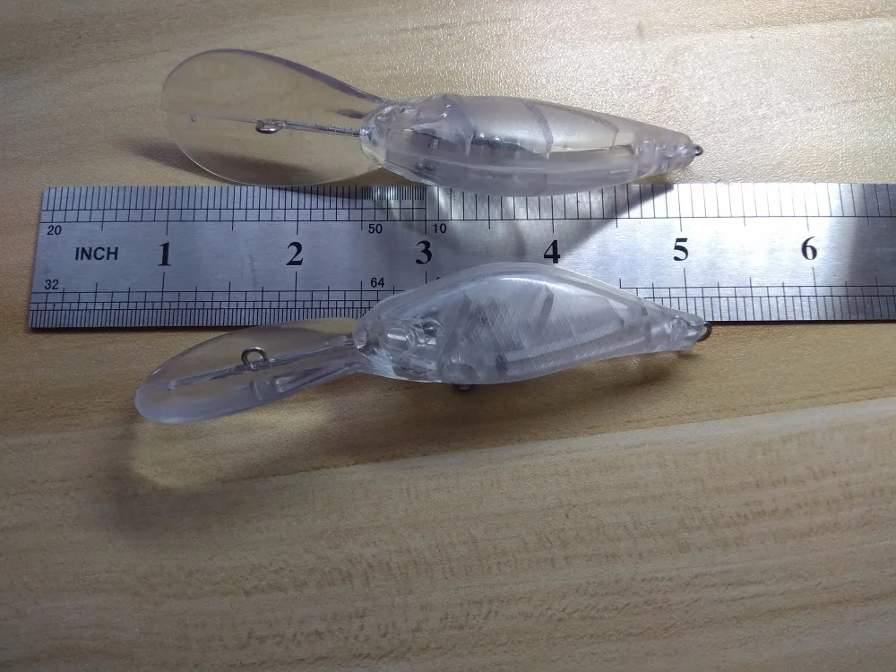 10 шт. Неокрашенный рыболовные приманки тела Crankbait Hardbaits Рыбалка воблер