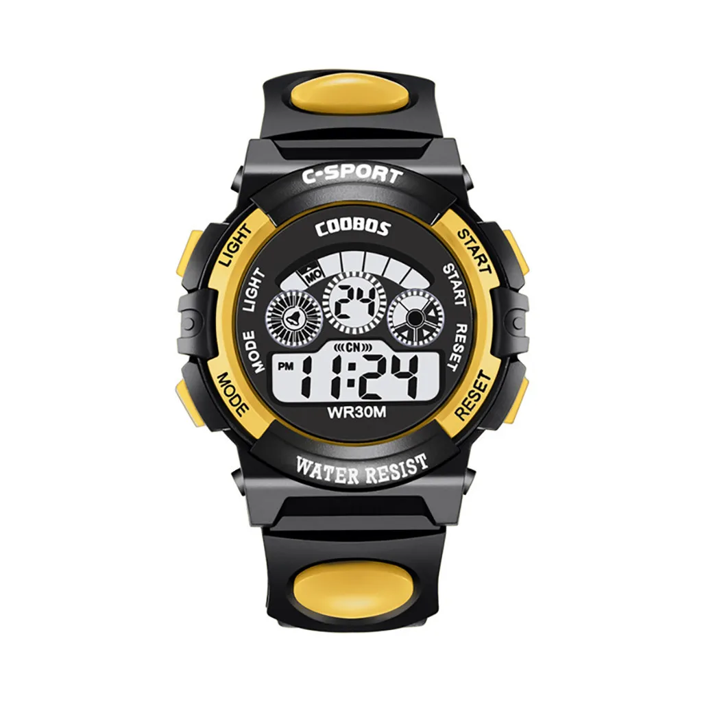 

Boys and children's watches fashion multi-function colorful lightweight sports wristband electronic watch 50*