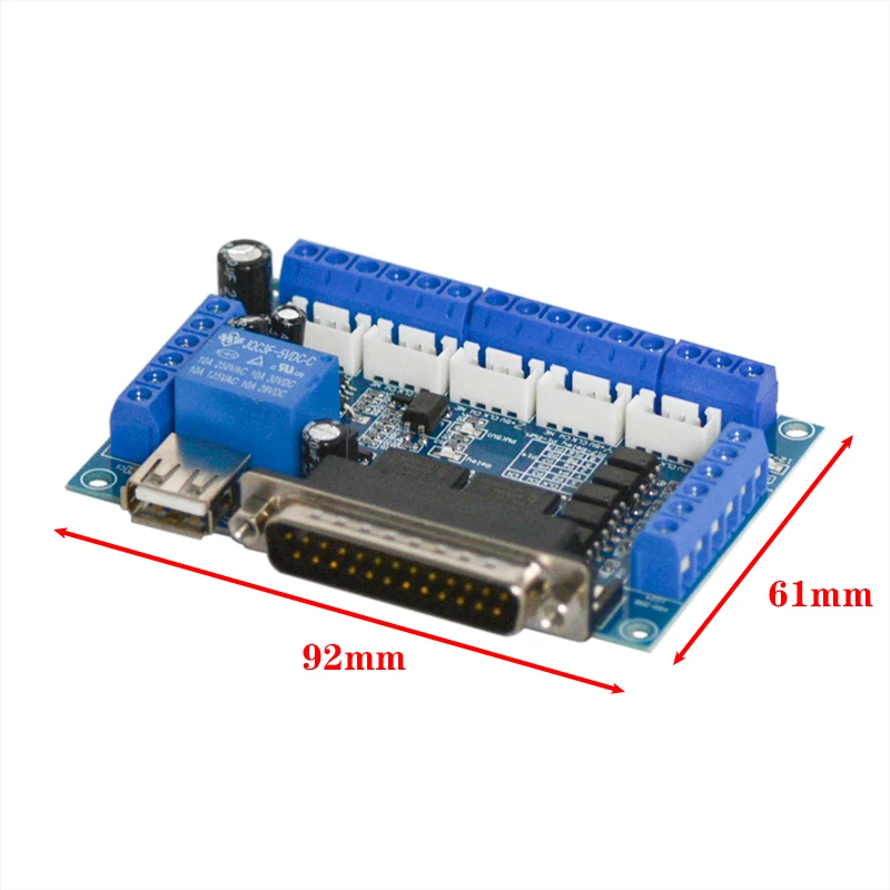 5-осевая плата ЧПУ с интерфейсом USB-кабеля для драйвера шагового двигателя MACH3