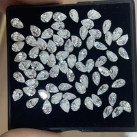 mosangnai 3x5mm dvvs pear cut 0 35 carat 100 moissanite loose diamond stone