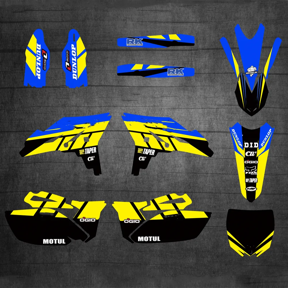 Наклейки для Yamaha 250 YZF 2010-2013 фоны наклейки графика YZ 250F YZF-250 YZ250F YZF250 2013 2012 2011 2010 |