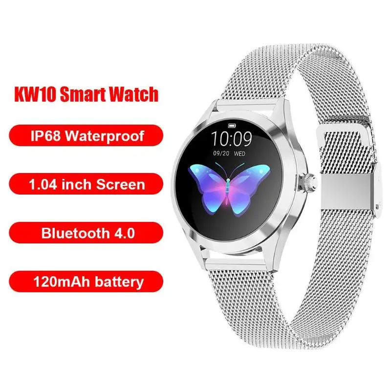 KW10 Смарт-часы Bluetooth 4,0 для женщин IP68 Водонепроницаемый фитнес-трекер спортивные Смарт-часы мульти-спорт поддержка бег ходьба Новинка
