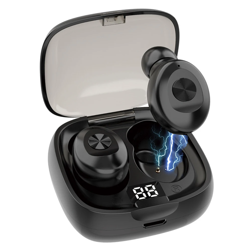 

Bluetooth-Compatible Earphone Wireless headphone Sport Earpiece Mini Headset Stereo Sound In Ear IPX5 Waterproof tws 5.0