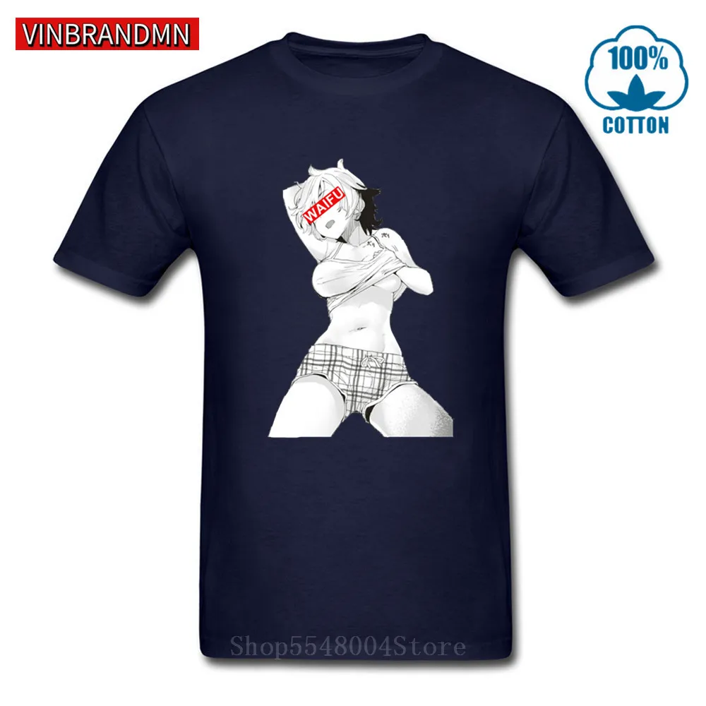 Футболка унисекс из эротического материала Waifu новинка модная мультяшная