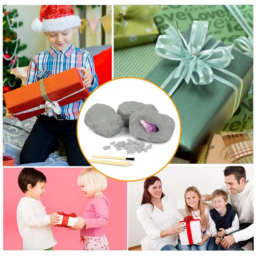 

12 Pcs Dinosaur Toys Dino Eggs Kit Kids Gifts Open Dinosaur Eggs Cute Dinosaurs Novelty DiggingFossil Excavation Toys