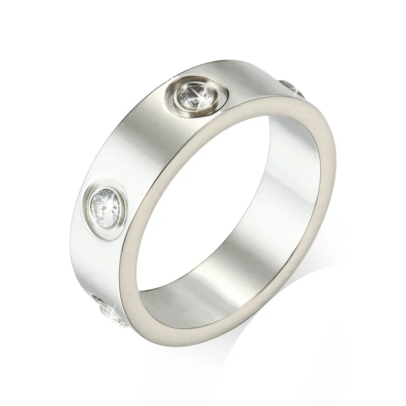 2025 Stainless Steel Ring With Stone full Crystal For Woman Girl woman rings