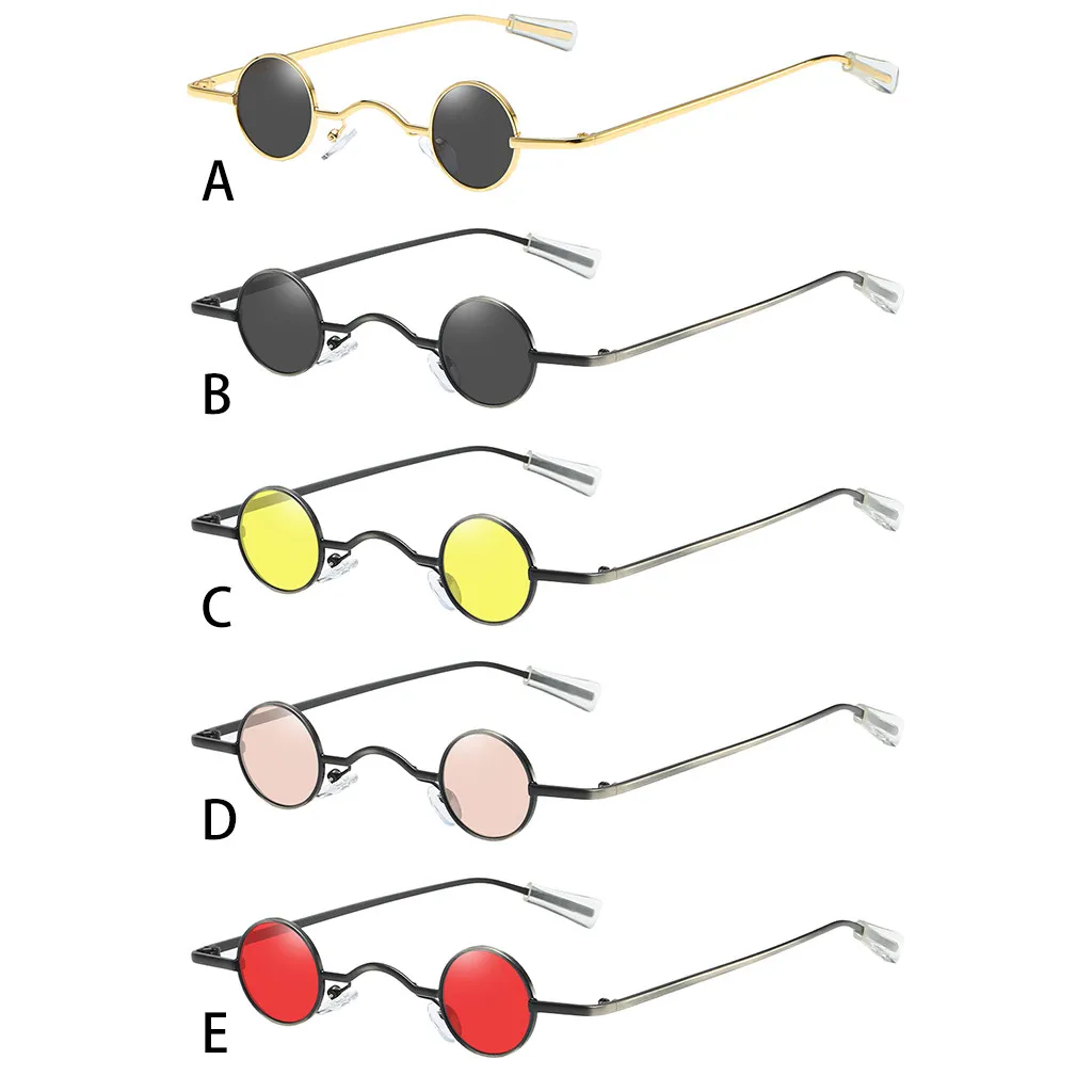 

Fashion Round Shape Man Women Hip Hop Sunglasses Glasses Shades Vintage Retro Collocation 2020 new Trends Single product
