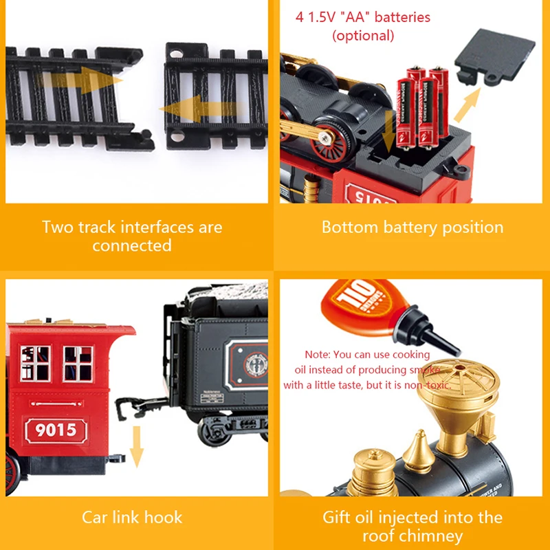 Моделирование электричка трек классической модели автомобиля игрушки