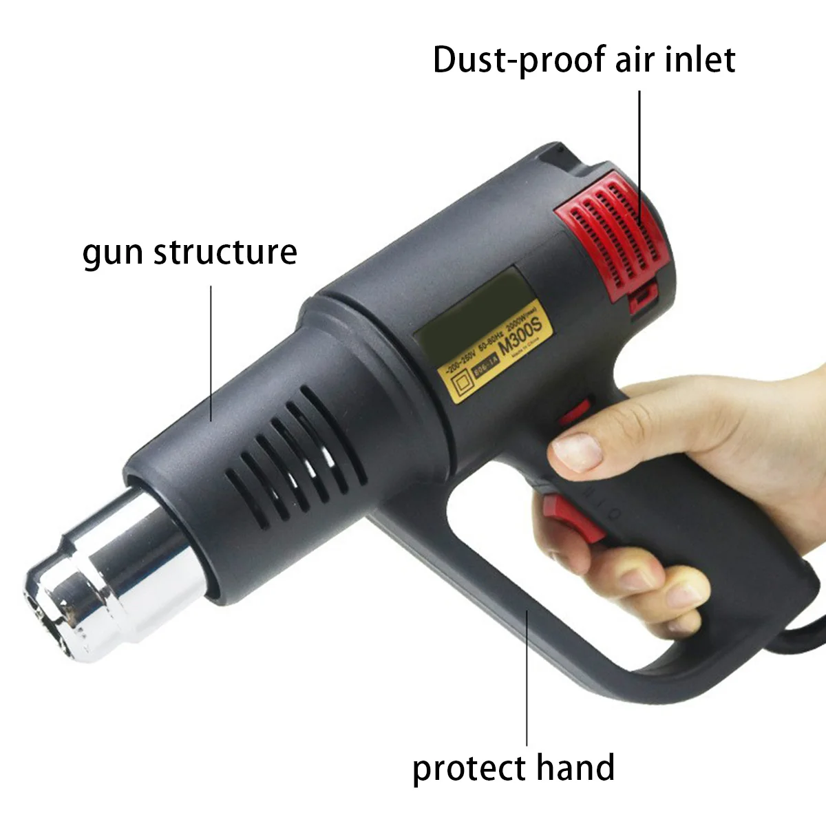 Тепловая пушка 2000 Вт с двойным контролем температуры автомобильный пленочный