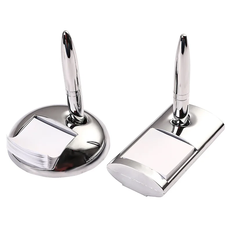 

1 Set Multi-Function Metal Maglev Ballpoint Pen Memo Pads Base Bank Desktop Hotel Signature Pens for Business Office Supplies