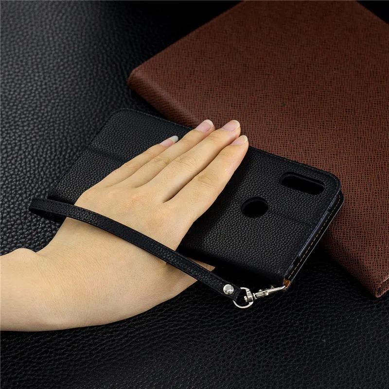 

Leather Phone Case for Huawei Y7 2019 Business Card Holders Retro PU Leather Case For Huawei Y7 Prime 2019 Fundas