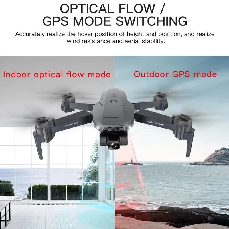 

2020 NEW SG907 PRO Drone Quadcopter GPS 5G WIFI 4k HD Mechanical 2-Axis Gimbal Camera Supports TF Card RC Drones Distance 800m