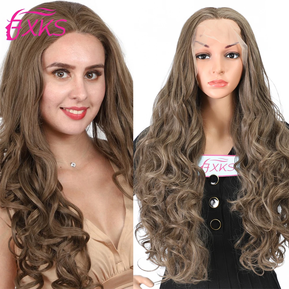 

Парики синтетические с длинными волнистыми прямыми волосами, 24 дюйма