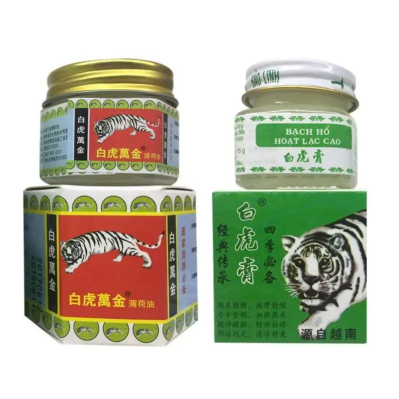 Крем White Tiger снимает боль в мышцах мазь от боли желудке массаж трение мышц