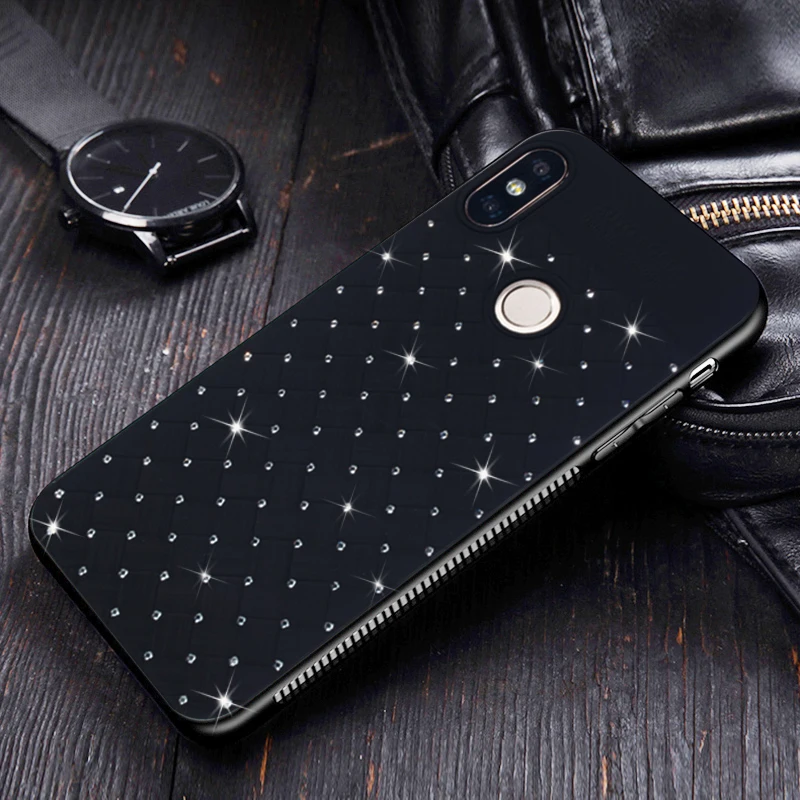 KaiNuEn блестящий чехол со стразами для Xiaomi MI 6X = A2 MIA2 xiomi на силиконовом роскошном 3d 360