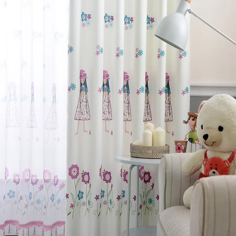 Простые современные занавески для гостиной столовой спальни готовые девочек