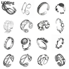 Женское кольцо со смайликом, винтажное ювелирное изделие из стерлингового серебра 2020 пробы с перекрестной надписью, Подарочная бижутерия, 925