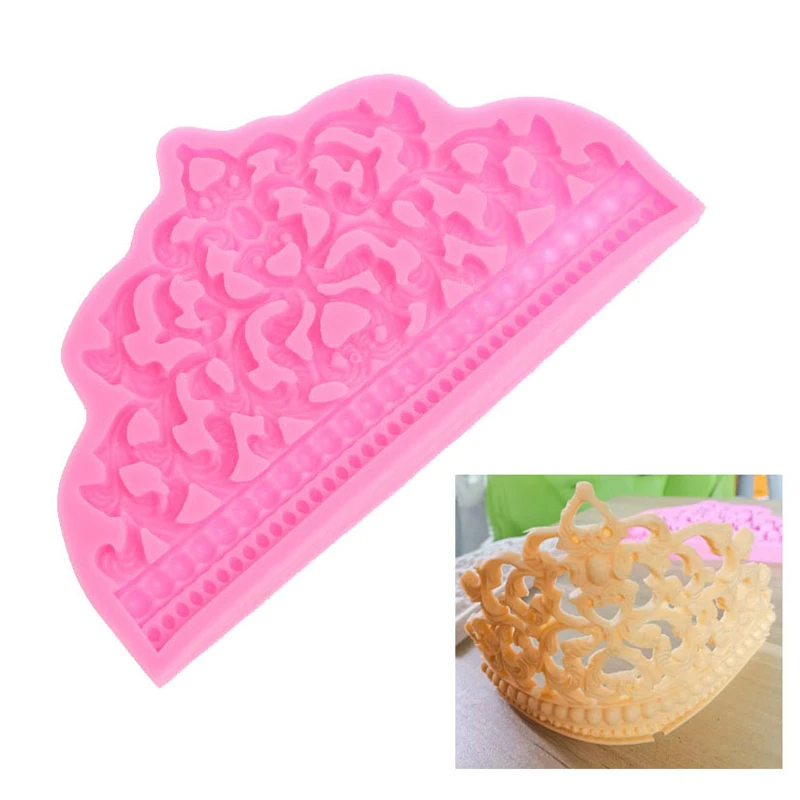 DIY силиконовая форма с короной Свадебные Топпинг для кексов инструменты