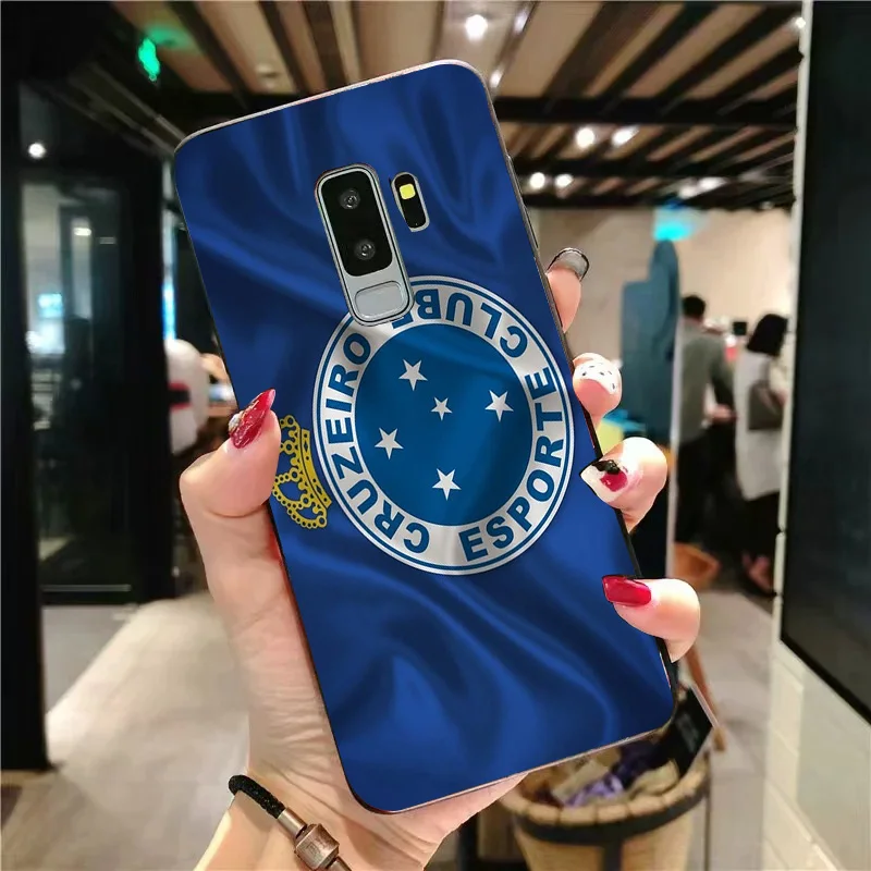 Phone Case FC Cruzeiro For Samsung S6 S7 Edge S8 S9 S10E Note8 Note 9 10 A9 C10 J7 Max DIY Black Soft TPU S10 | Мобильные телефоны