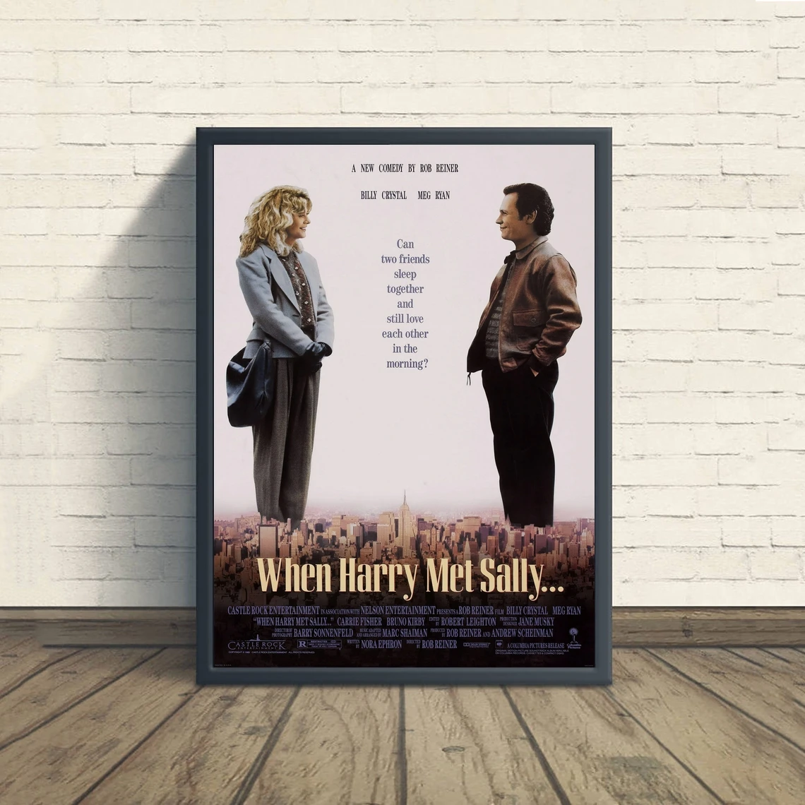 When Harry Met Sally Movie Poster Classic Vintage Wall Painting Art Decorate Cover Promotion Canvas | Дом и сад