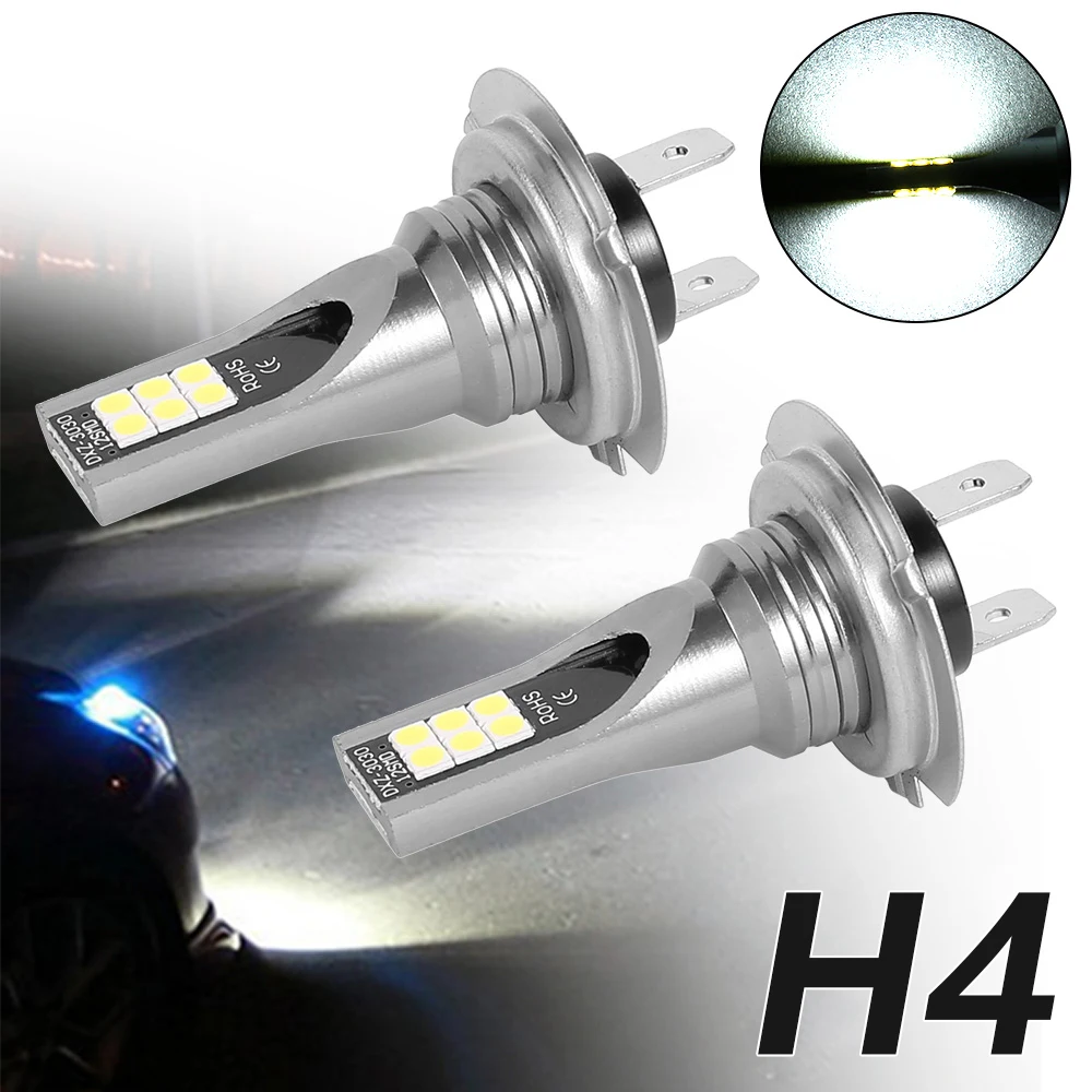 2 шт. автомобисветодиодный светодиодные лампы H4 CSP для Ford Focus 3 Mk2 Fiesta Fusion VW Polo Golf 7 4 6