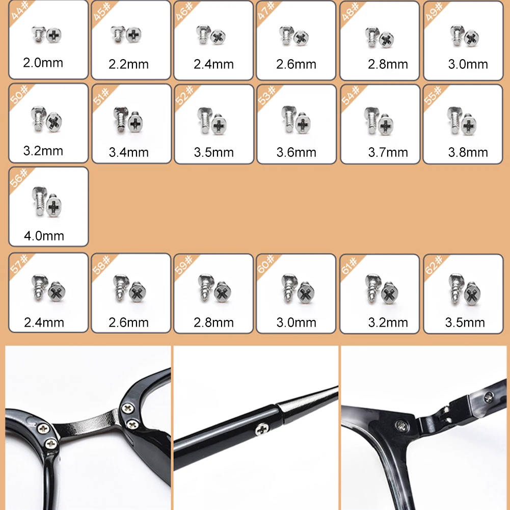 Пинцет для очков крошечные винты аксессуары солнцезащитных носоупоры