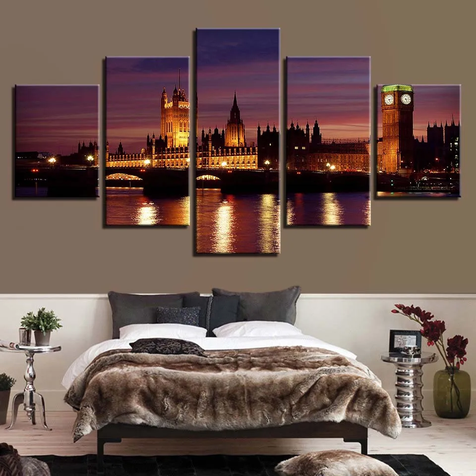 Биг Бен здание картина холст Нью Йорк Лондон фермерский дом Декор Настенная в